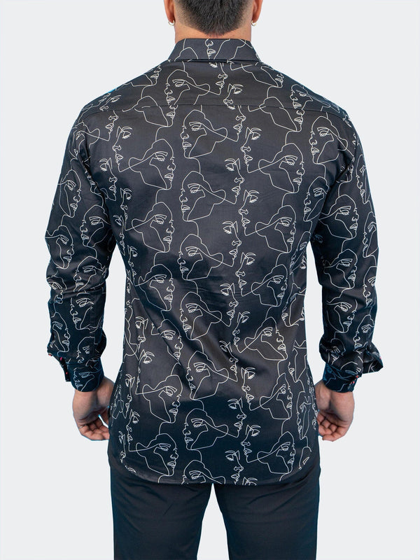 Fibonacci Retro Look Black