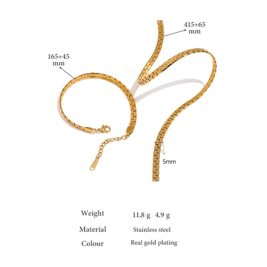 14K Gold Plated Chain Necklace