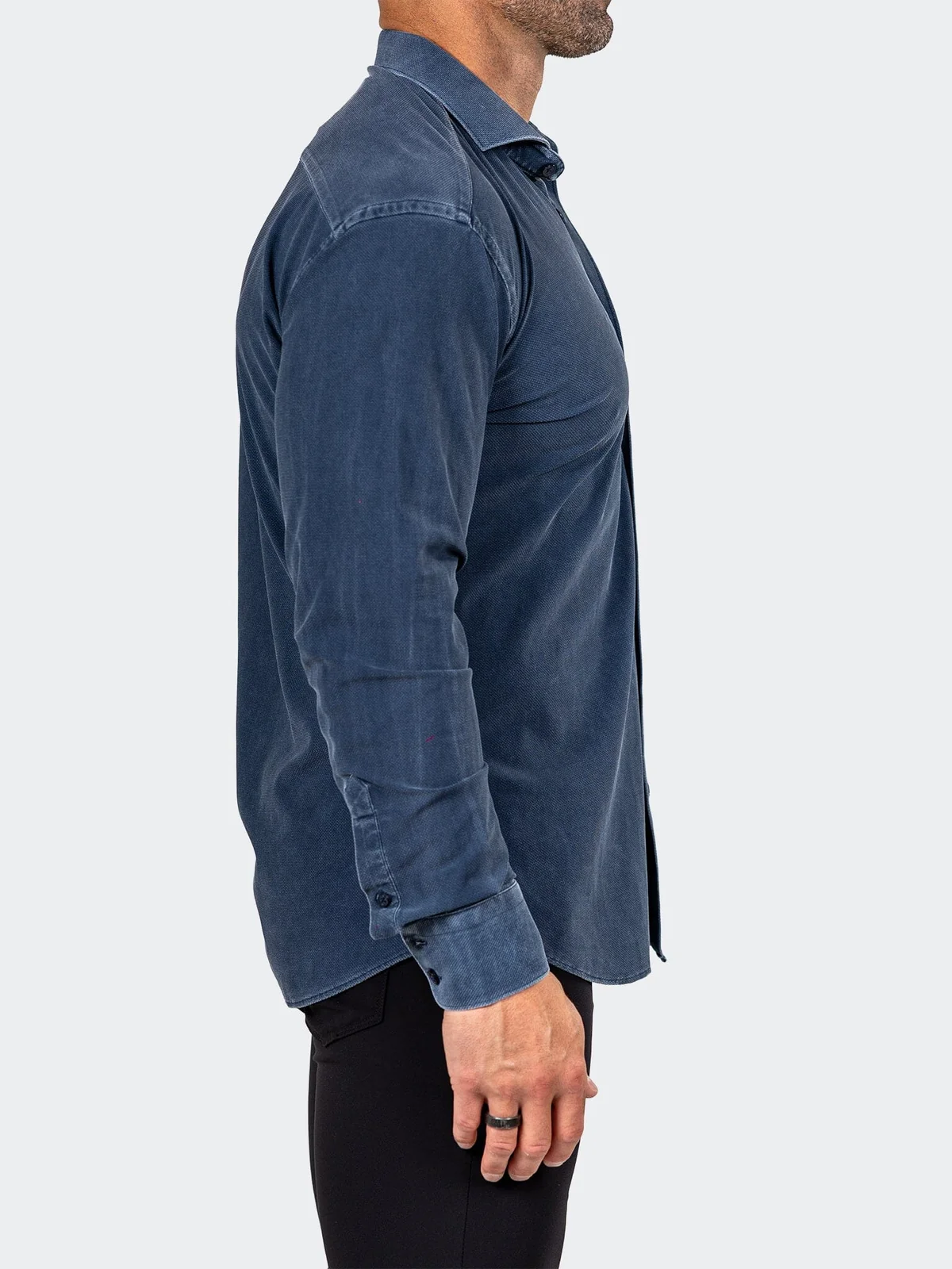 Eins Marthyr0139 Navy Washed Shirt