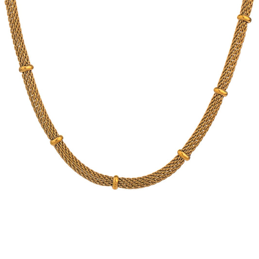 Rope Chain 18K Gold Plated Necklace