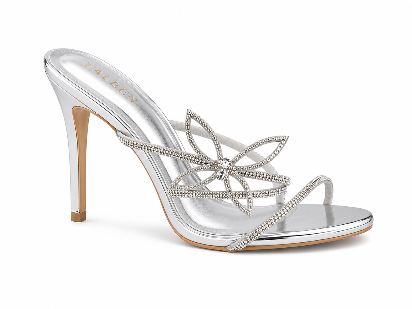 butterfly crystal sandals