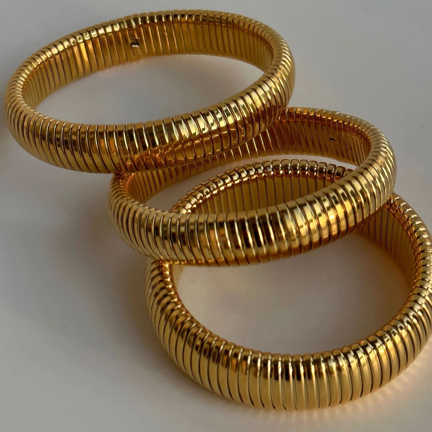 18k Gold Plated Stackable Bangles