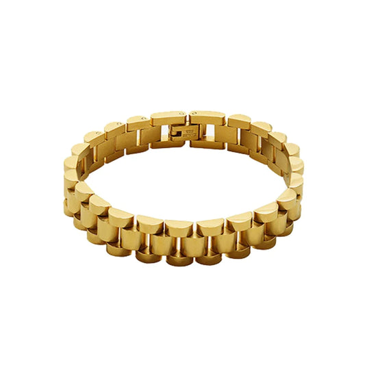 Link Chain 18K Gold Plated Strap Bracelet