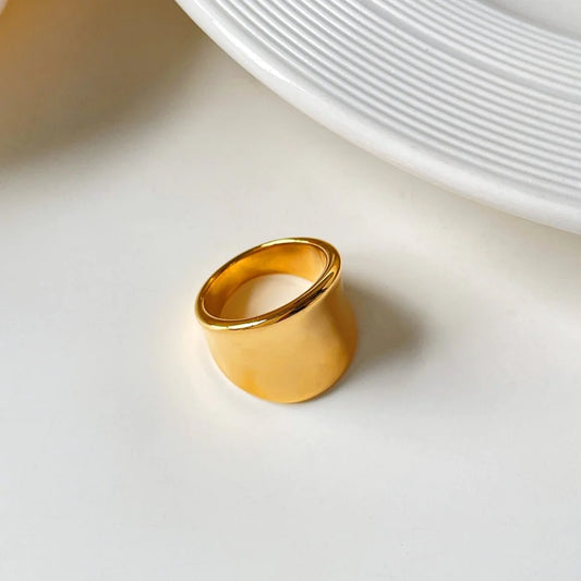 Chunky 18K Gold Plated Statement Ring