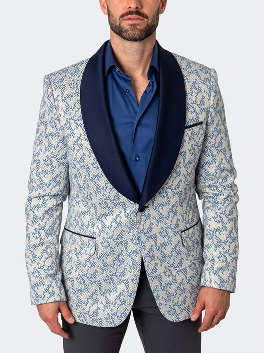 Blazer Shawl GoldFoil White - Vie Sauvage