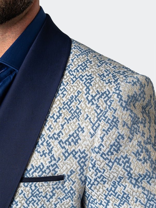 Blazer Shawl GoldFoil White - Vie Sauvage