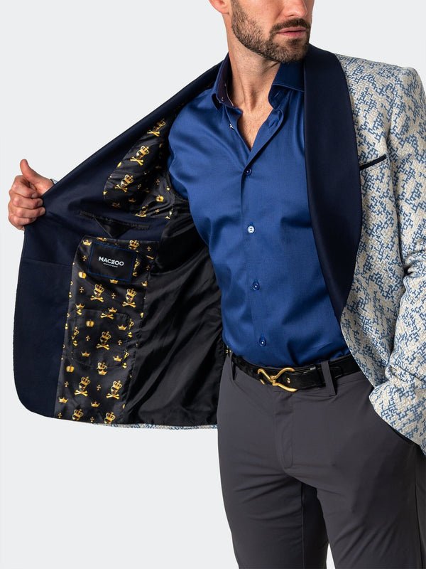 Blazer Shawl GoldFoil White - Vie Sauvage