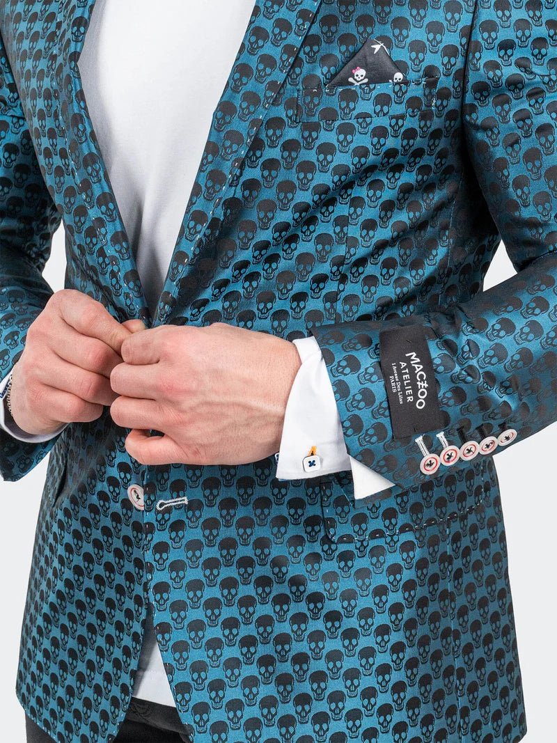 Blazer SkullRepeat Blue - Vie Sauvage