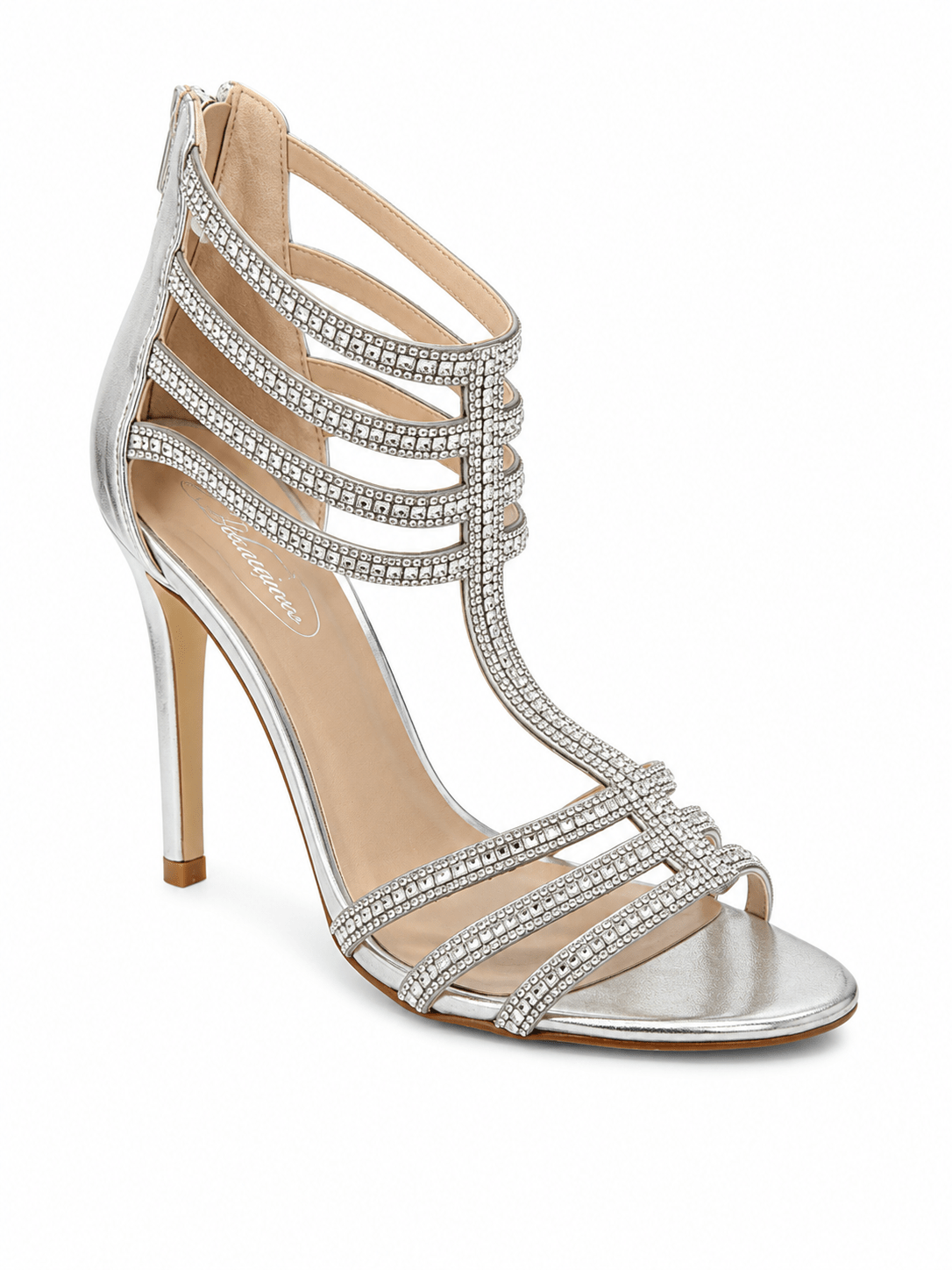 crystal embellished T-strap Heels - Vie Sauvage
