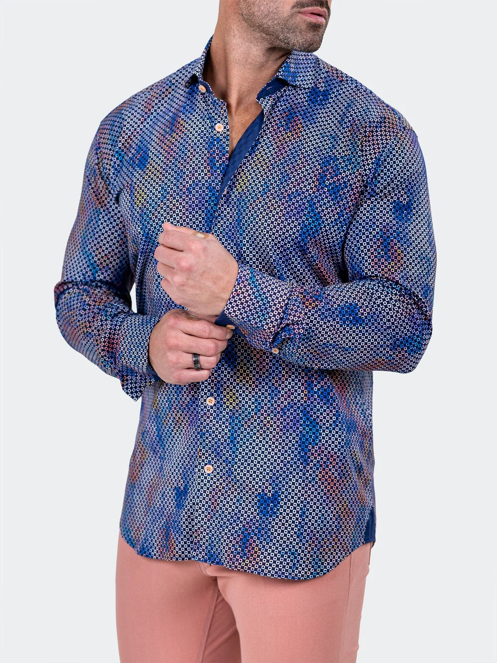 Eins Marthyr Blue Dot Shirt - Vie Sauvage