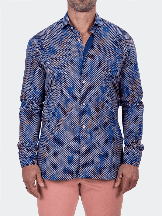 Eins Marthyr Blue Dot Shirt - Vie Sauvage