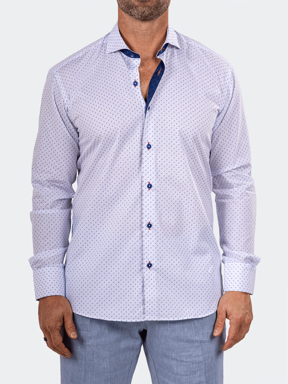 Eins Marthyr Dot White Shirt - Vie Sauvage