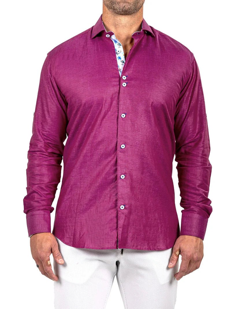 Eins Marthyr Red Satin Shirt - Vie Sauvage