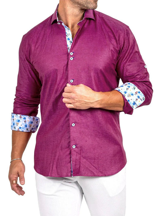 Eins Marthyr Red Satin Shirt - Vie Sauvage