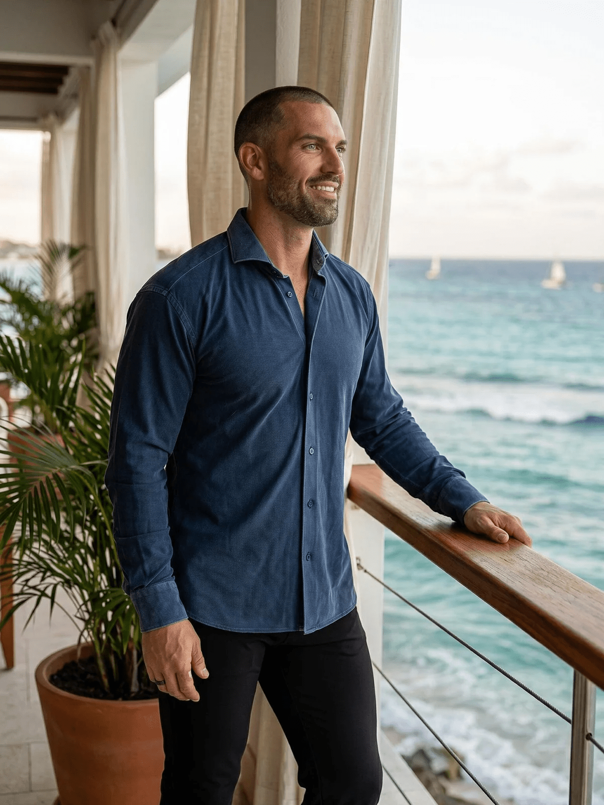 Eins Marthyr0139 Navy Washed Shirt - Vie Sauvage