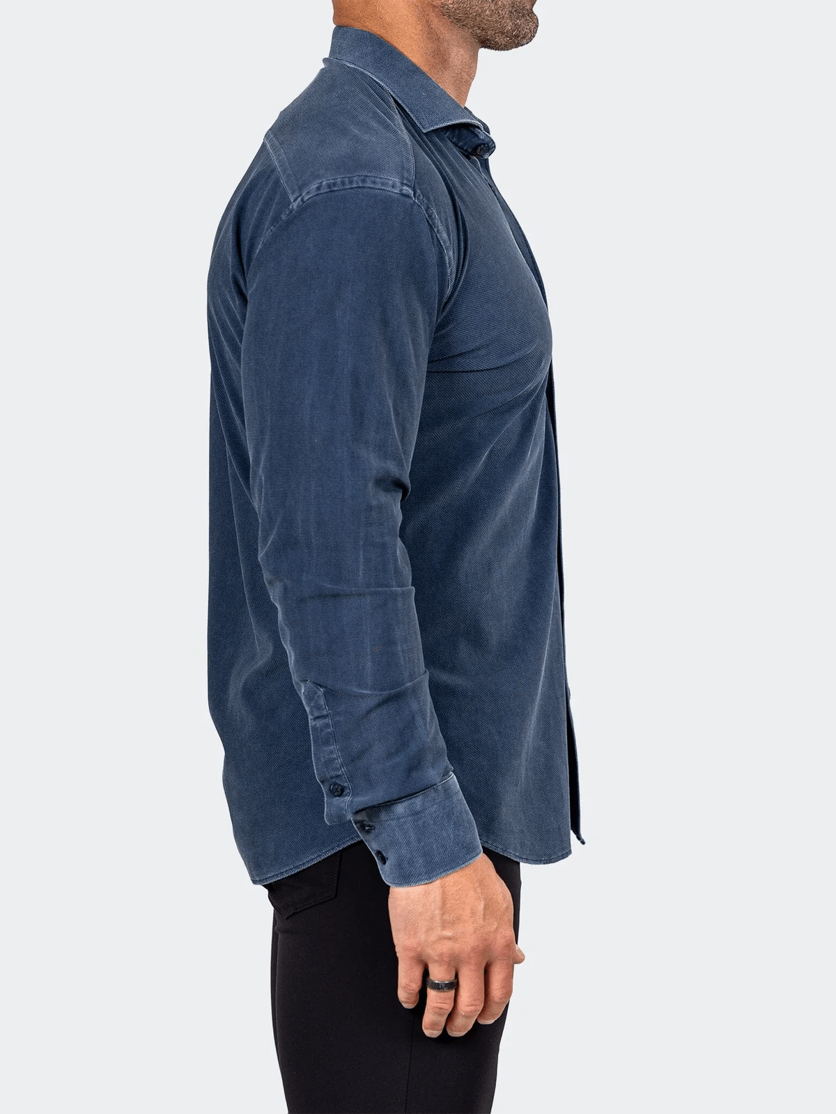 Eins Marthyr0139 Navy Washed Shirt - Vie Sauvage