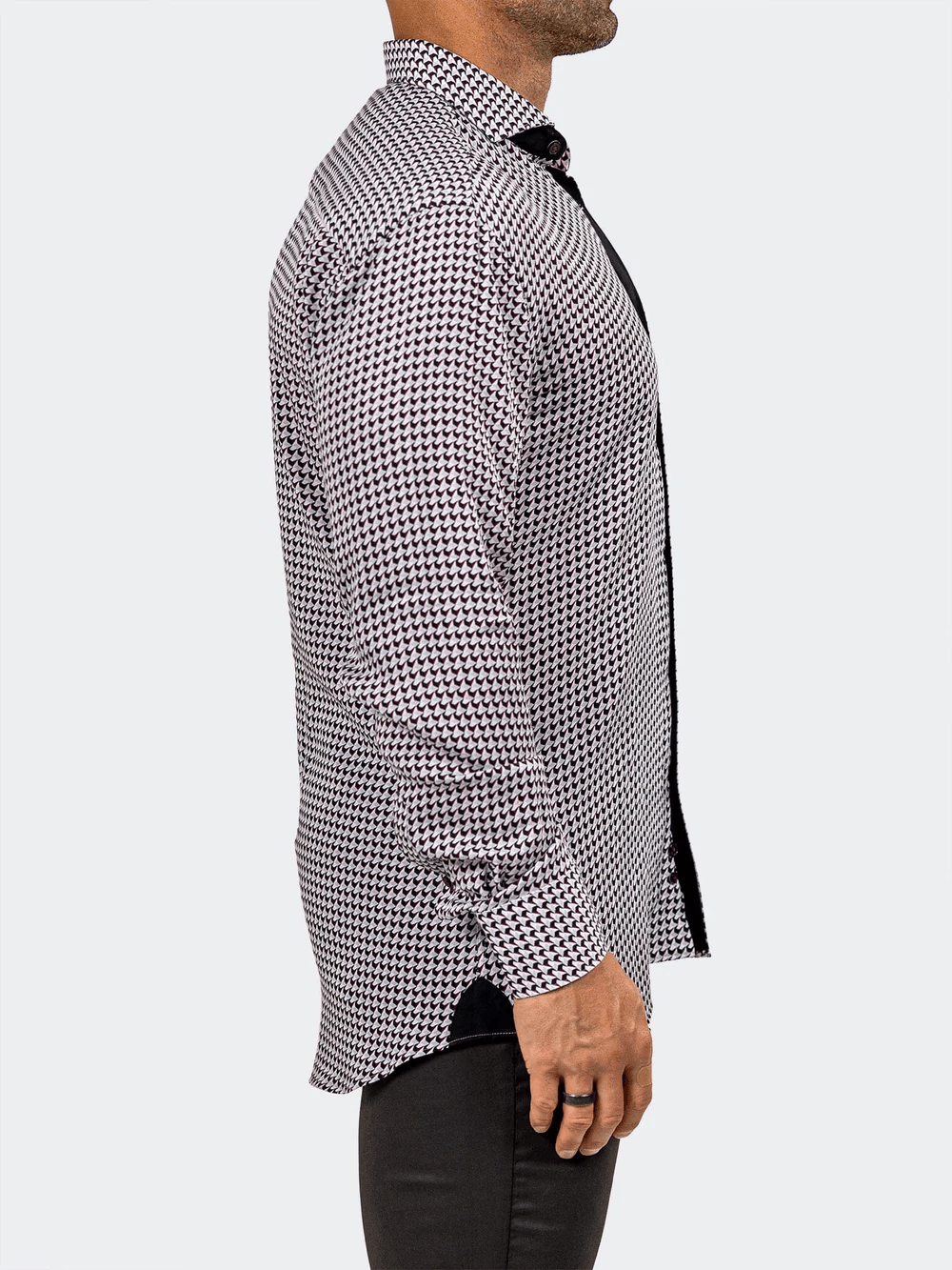 Eins Navy - Red Micro Shirt - Vie Sauvage