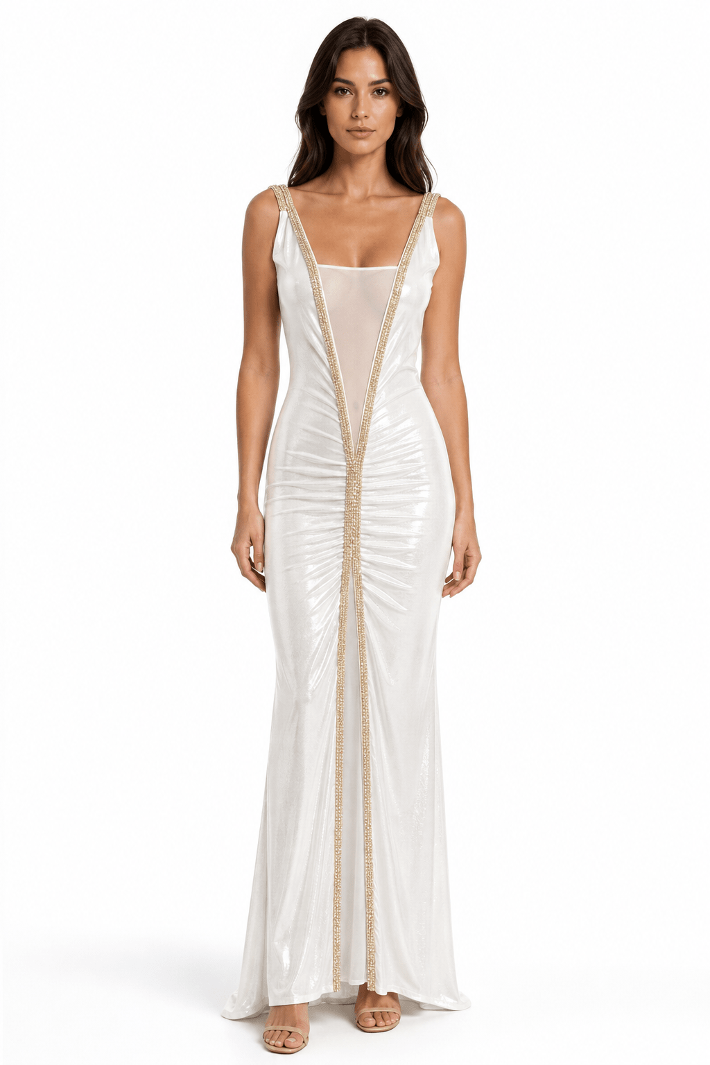 Elara Gown | Crystal Illusion Column | Vie Sauvage LV - Vie Sauvage