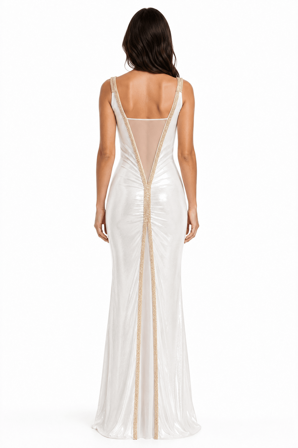 Elara Gown | Crystal Illusion Column | Vie Sauvage LV - Vie Sauvage