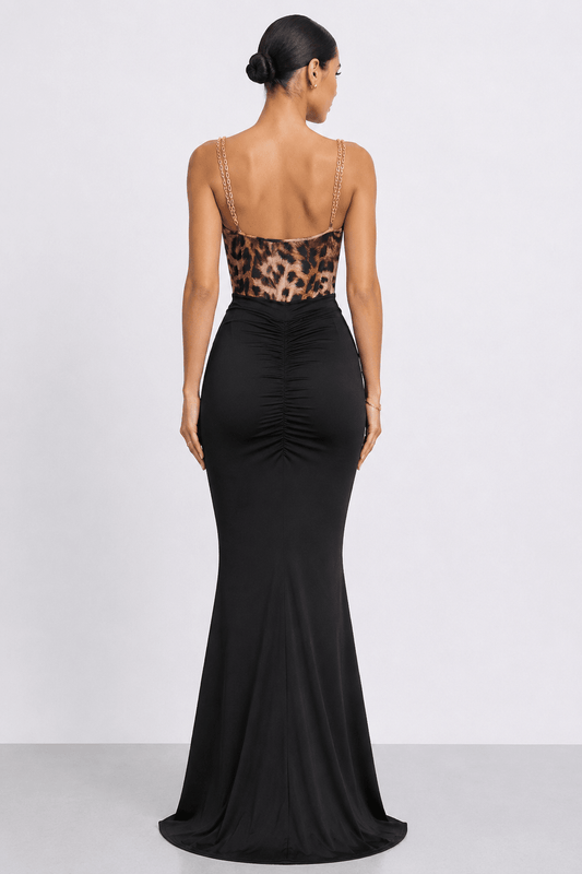 Elena Top | Chain - Strap Ruched Cowl Camisole - Vie Sauvage