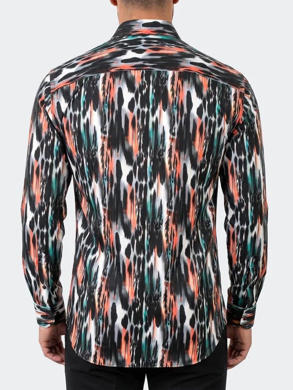 Fibonacci Dress Shirt LS Woven Unknown0215 Black - Vie Sauvage