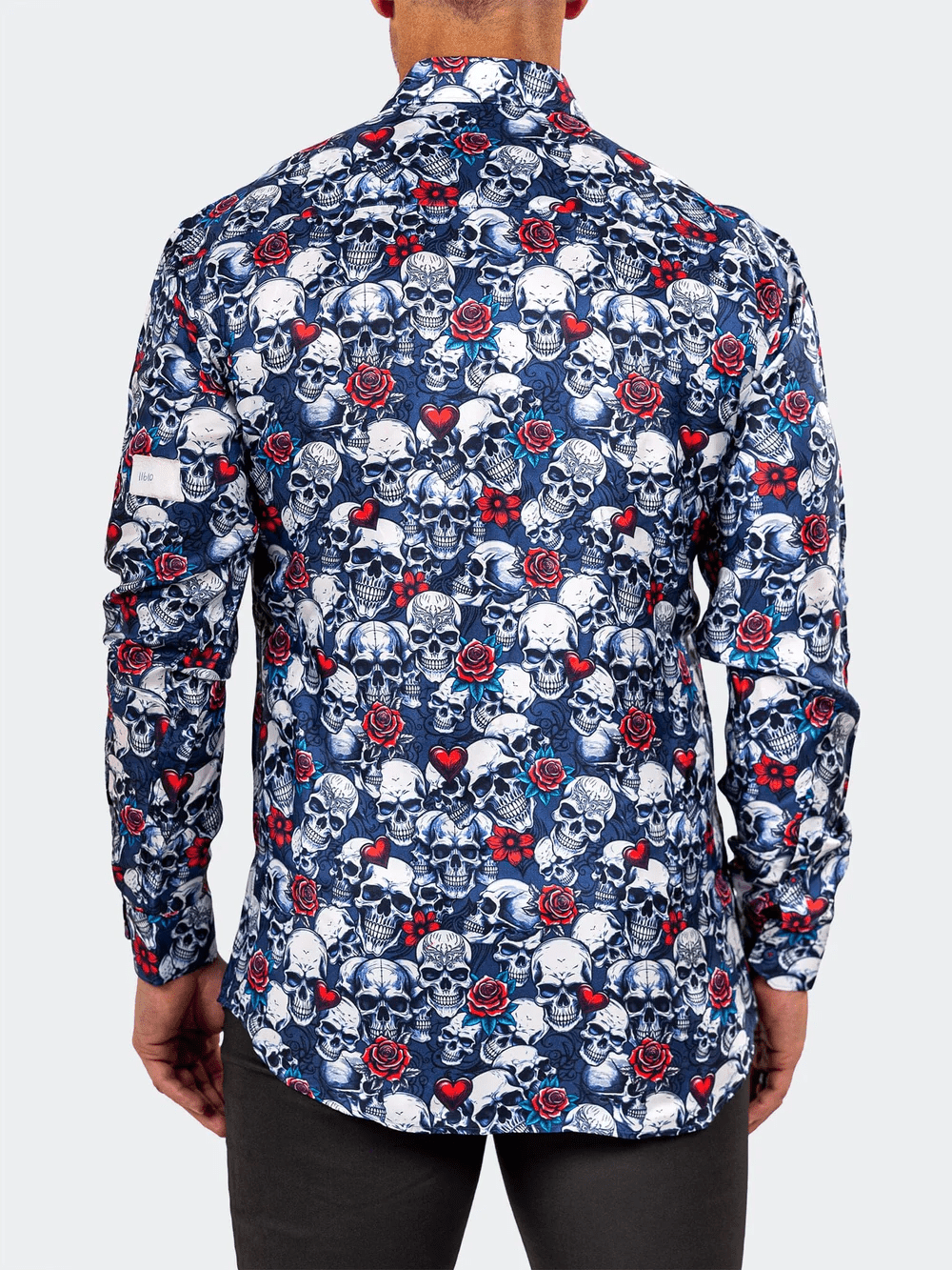 Fibonacci Marthyr Skull Rose Shirt - Vie Sauvage