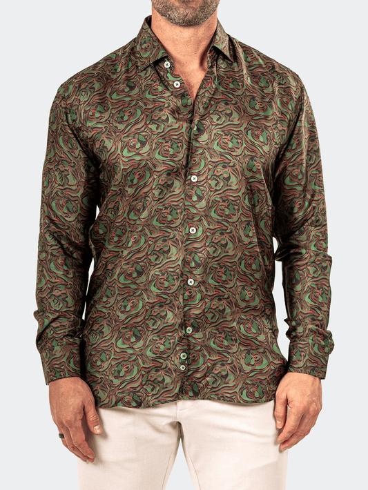 Fibonacci Marthyr Swirl Green Shirt - Vie Sauvage