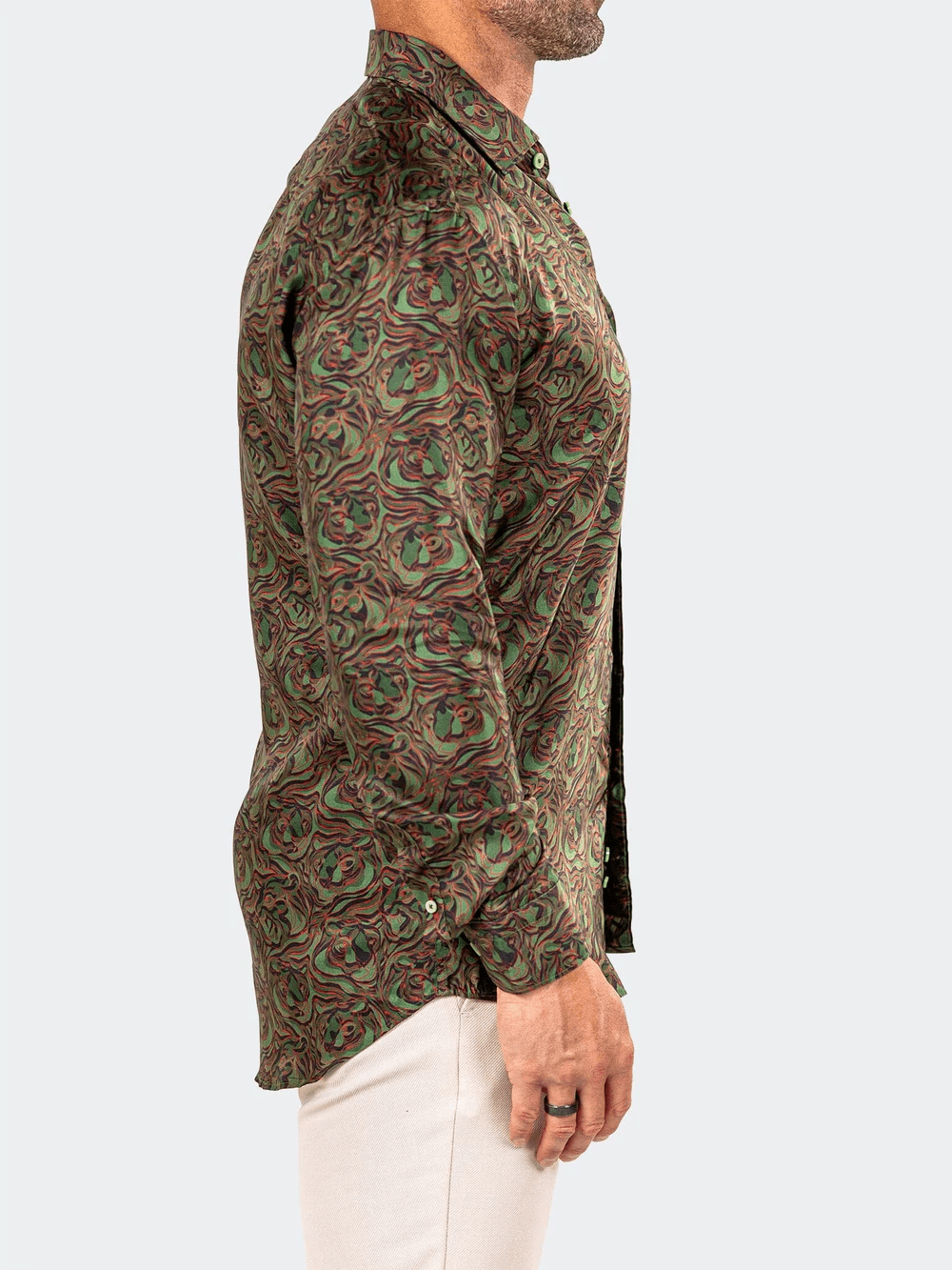 Fibonacci Marthyr Swirl Green Shirt - Vie Sauvage