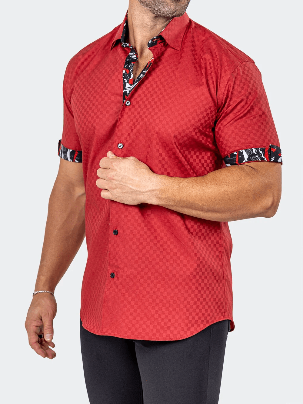 Galileo Marthyr Check Red Shirt - Vie Sauvage