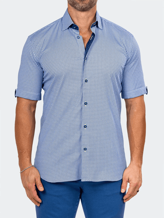 Galileo Marthyr Micro Blue Shirt - Vie Sauvage