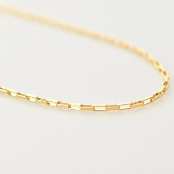 14K Gold Filled Geometric Chain Choker Necklace
