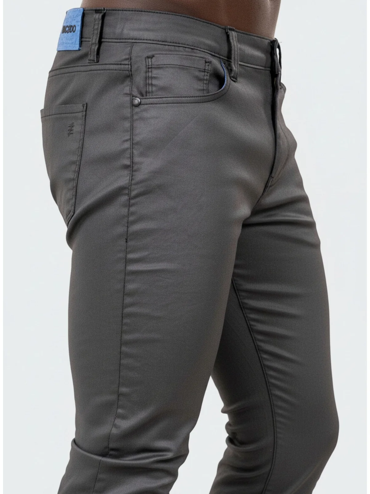 Marthyr016 Coated Charcoal Jeans