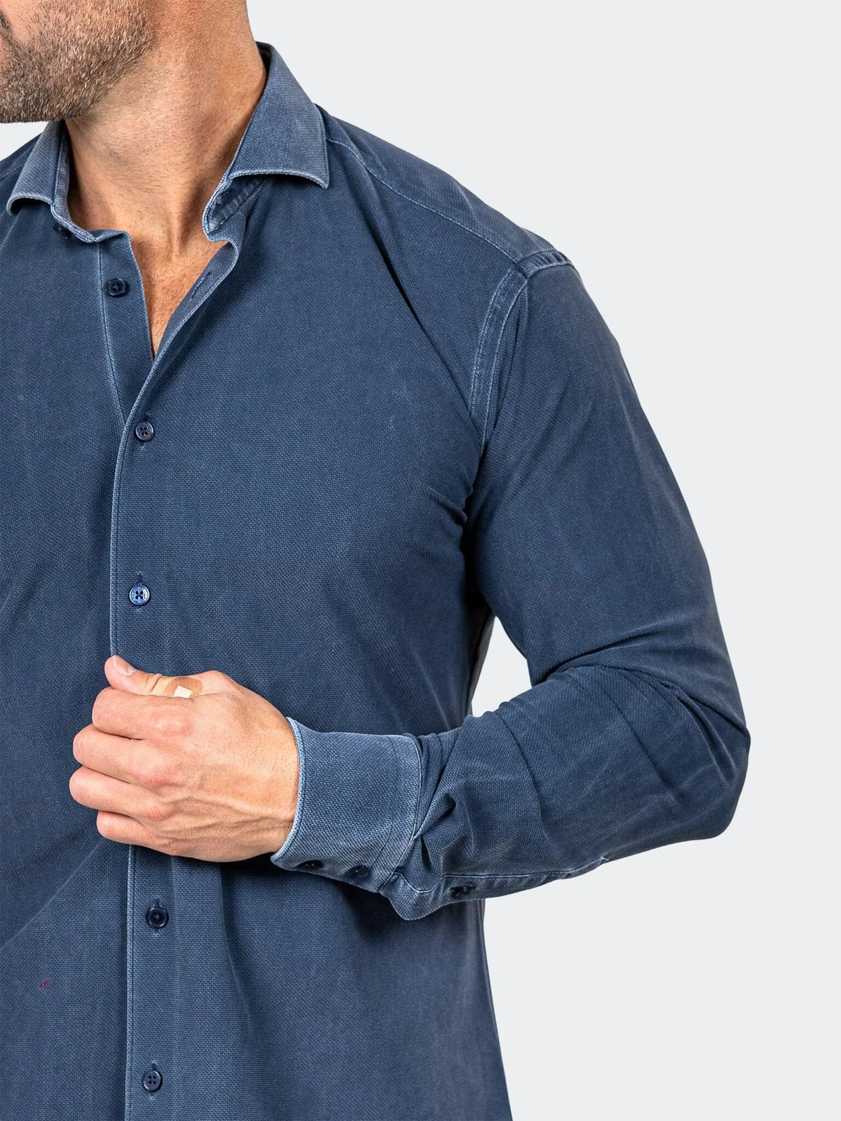 Eins Marthyr0139  Navy Washed Shirt