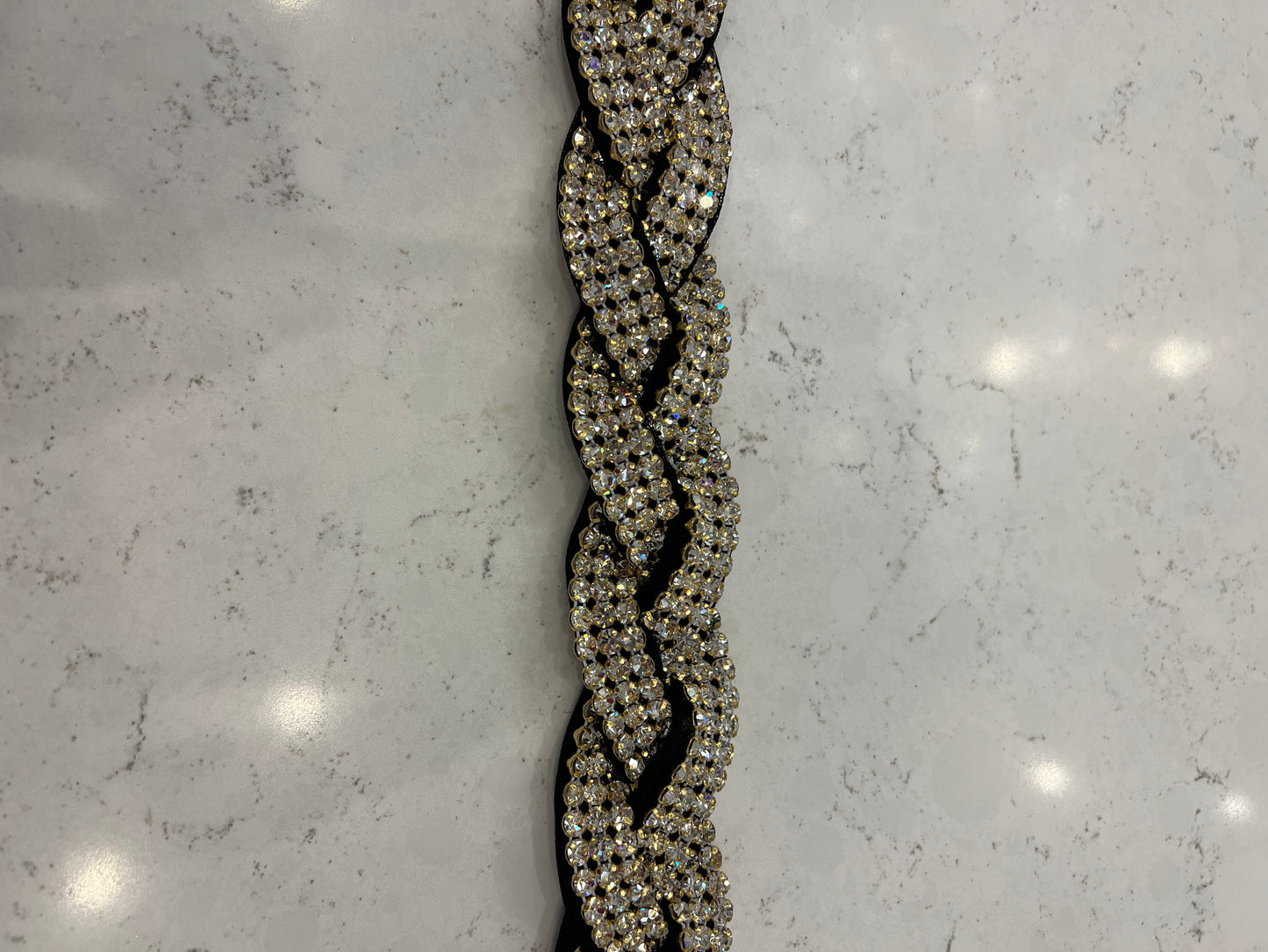 Crystal braid Belt