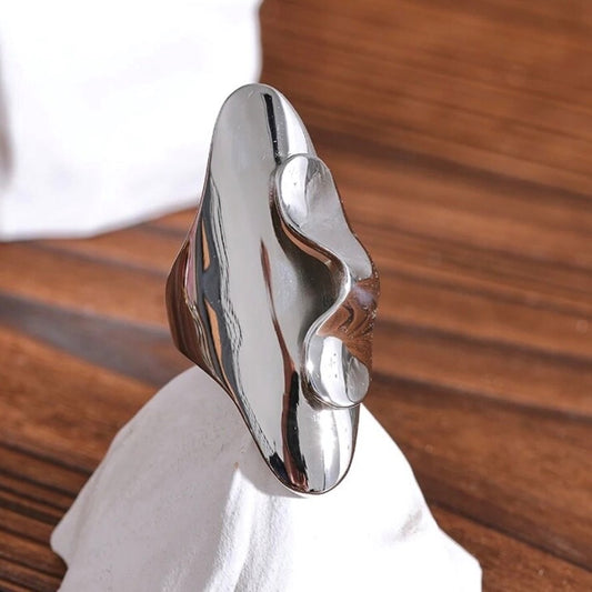 Silver Abstract Ring