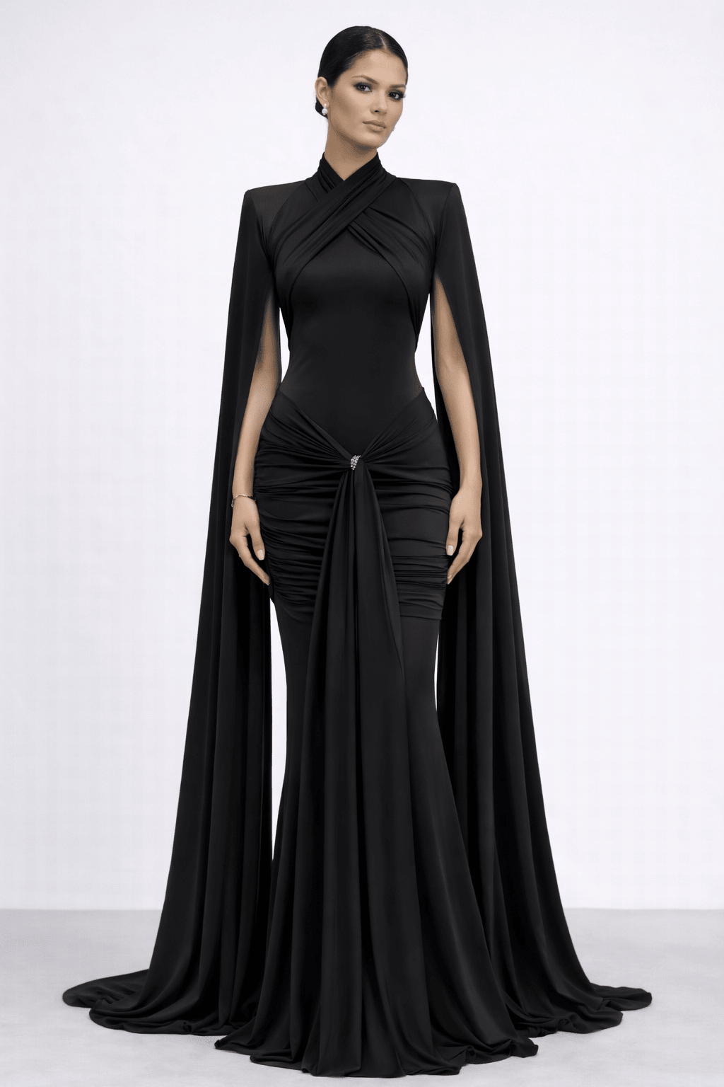 Larissa Winged Cape Gown | Vie Sauvage LV - Vie Sauvage
