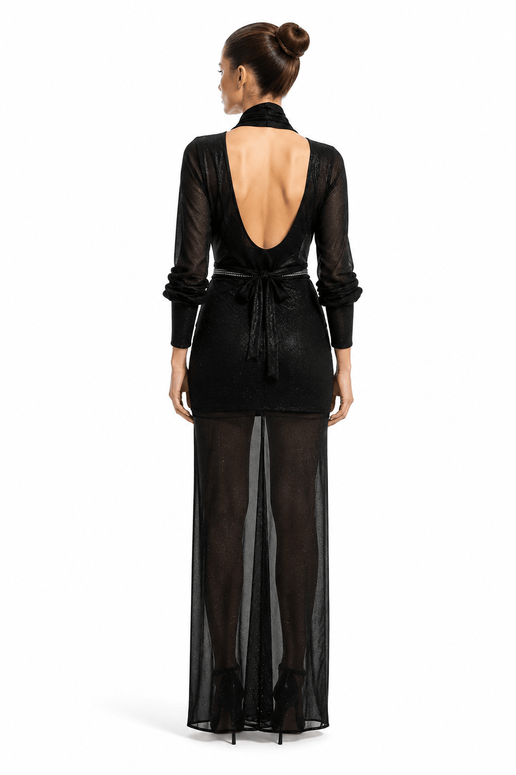 Luna Gown | Crystal Halter High-Slit Gown | Vie Sauvage LV - Vie Sauvage