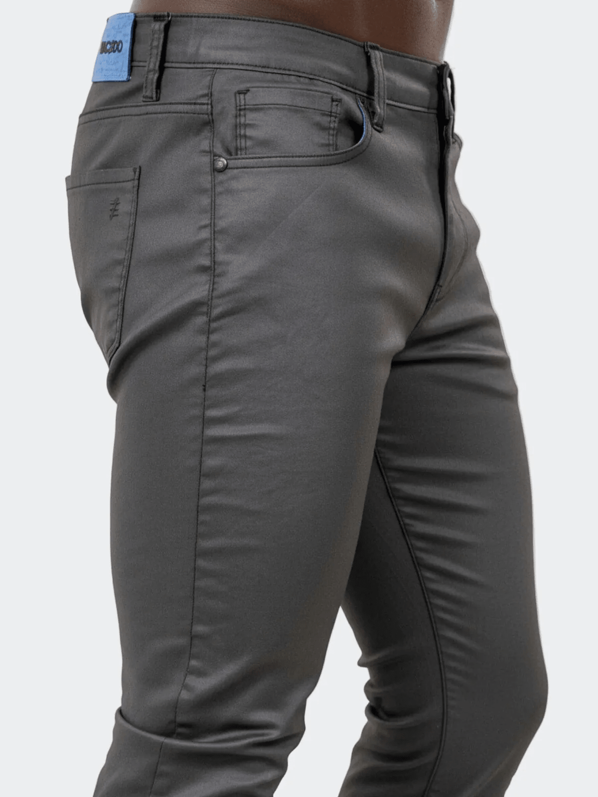 Marthyr015 Coated Dark Grey Jeans - Vie Sauvage